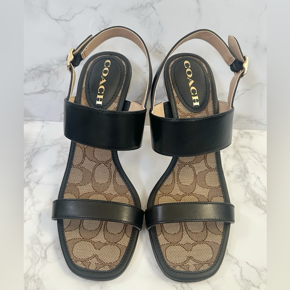 Coach Rori Leather Sandal – Black – Size 7B – NIB - Picture 11 of 14